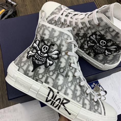 dior shoes with skull|Dior b23 high top sneakers.